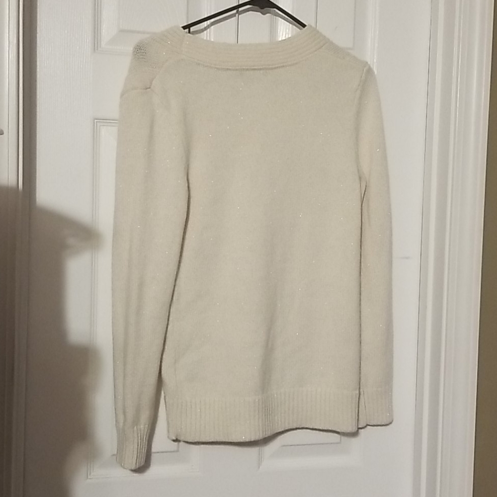 Tommy hillfrgure white sweater very beautiful LG - Picture 7 of 15